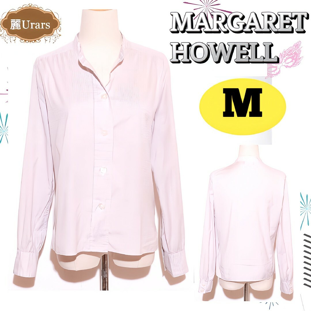 MARGARET HOWELL(マーガレットハウエル)の★美品★マーガレットハウエル トップス シャツ 長袖 チェック柄  ベージュ メンズのトップス(シャツ)の商品写真