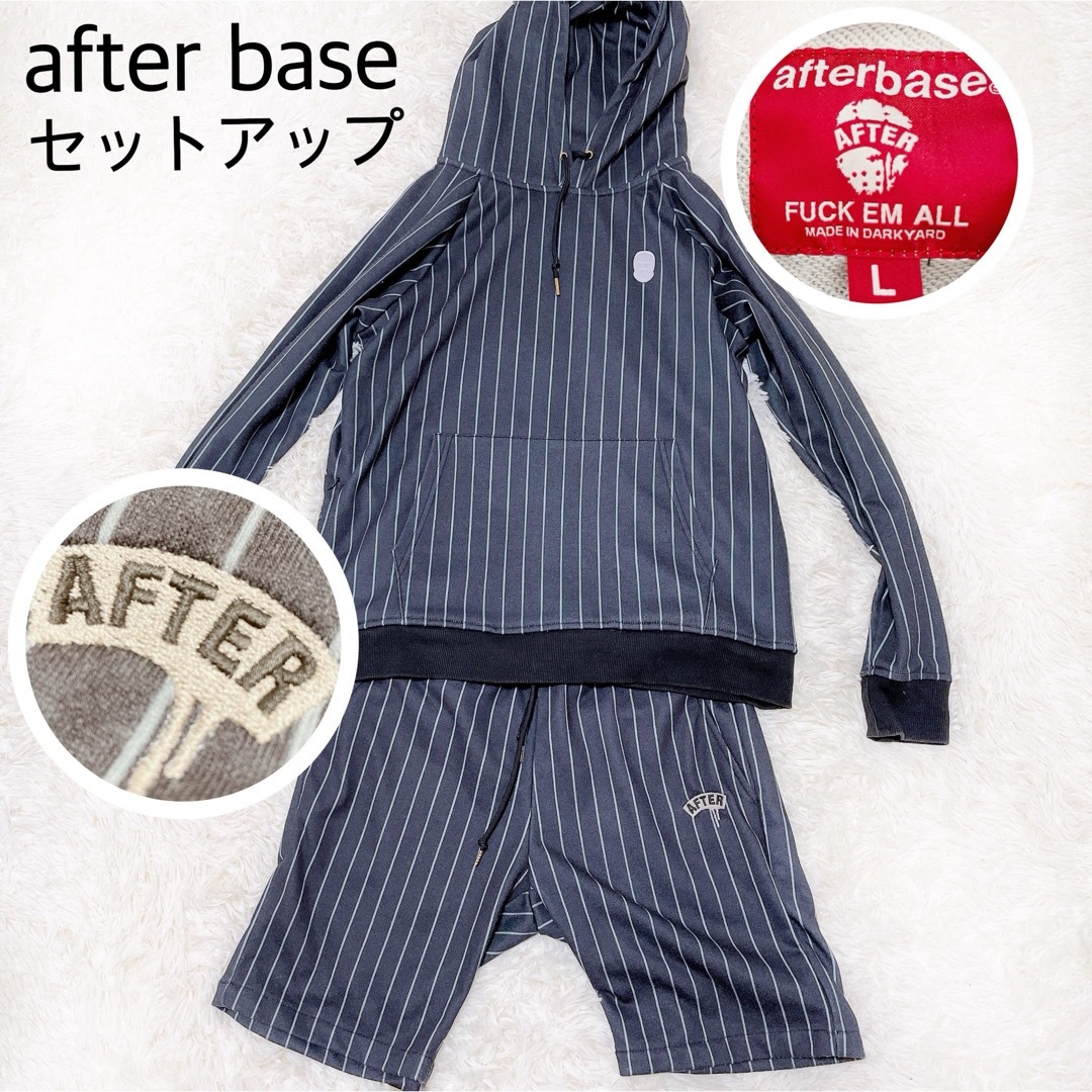 AFTERBASE(アフターベース)のafter base セットアップ　ストライプ　アフターベース メンズのスーツ(セットアップ)の商品写真