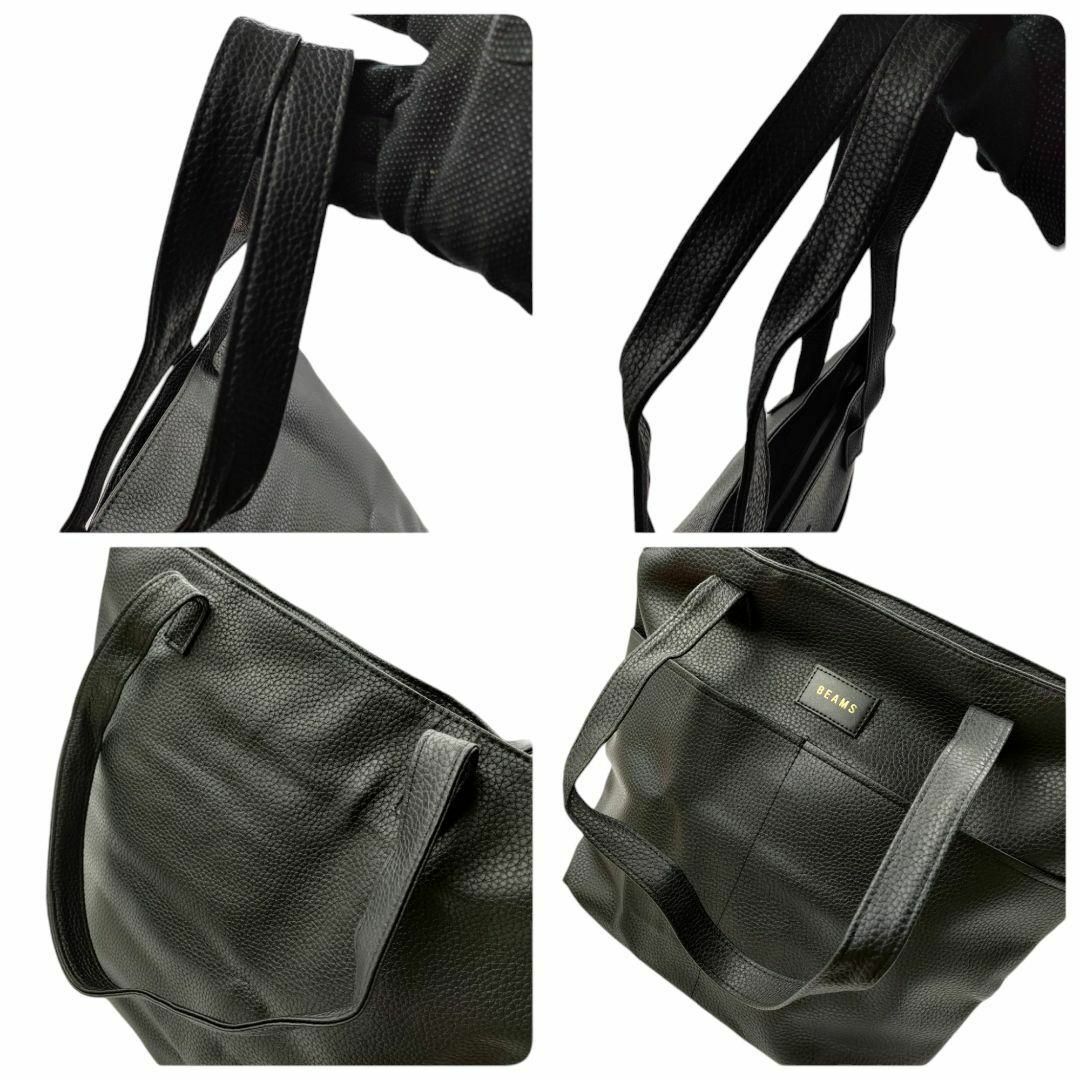 BEAMS(ビームス)のBEAMS ビームス トートバッグ ハンドバッグ ポケット ブラック 肩掛け メンズのバッグ(トートバッグ)の商品写真