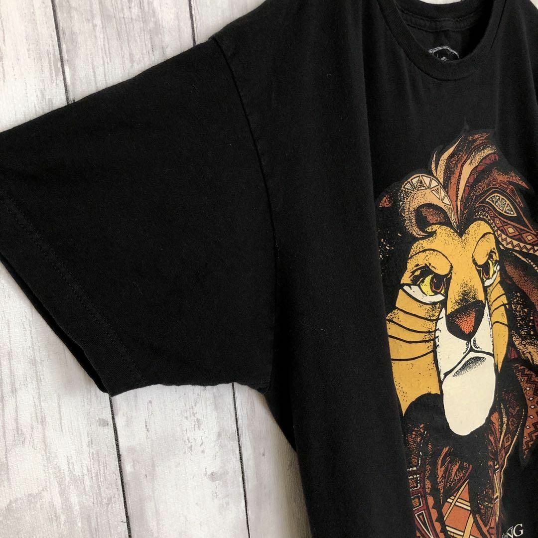 Disney(ディズニー)のライオンキング　半袖Ｔシャツ　黒ブラック　ディズニー　シンバ　100％コットン メンズのトップス(Tシャツ/カットソー(半袖/袖なし))の商品写真