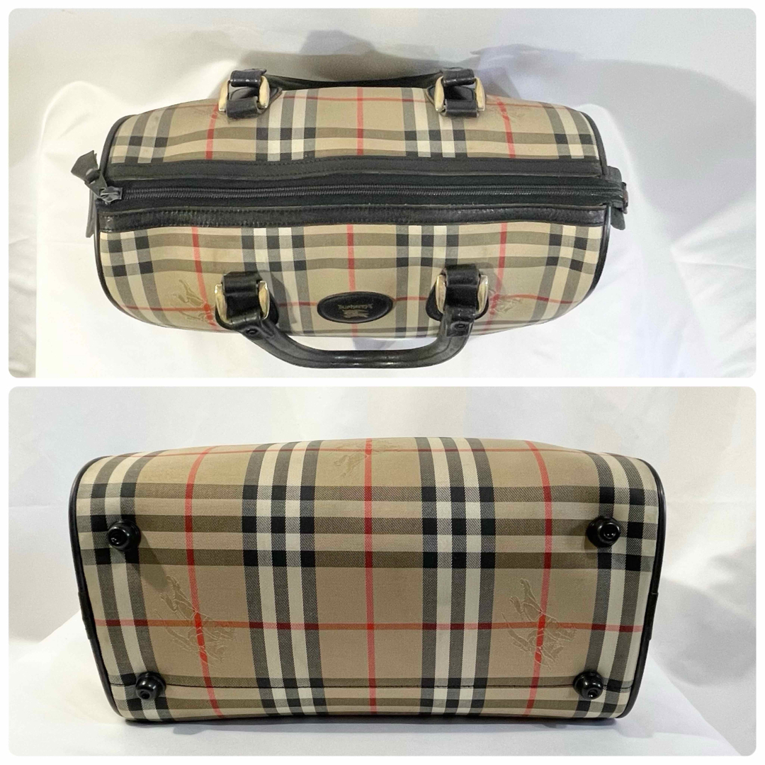 BURBERRY(バーバリー)の美品 正規品 バーバリー ハンドバッグ ノバチェック ベージュ ミニボストン 鞄 レディースのバッグ(ボストンバッグ)の商品写真