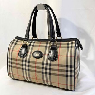 BURBERRY - 美品 正規品 バーバリー ハンドバッグ ノバチェック ベージュ ミニボストン 鞄