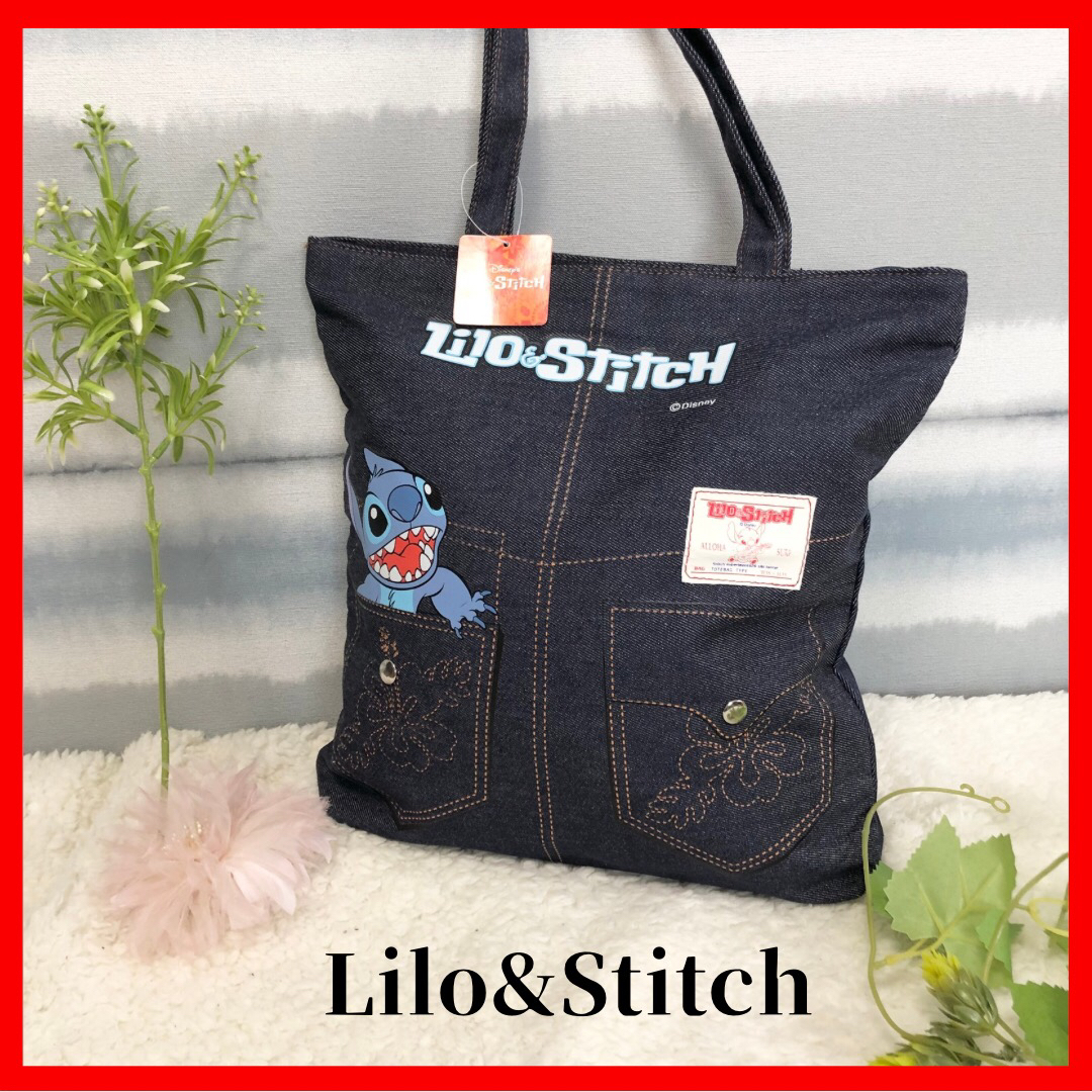 Disney(ディズニー)のDisney【Lilo&Stitch】リロ＆ステイッチ　ディズニー　トートバッグ レディースのバッグ(トートバッグ)の商品写真