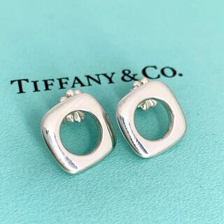 ティファニー(Tiffany & Co.)のティファニー 希少 スクエア クッション ピアス ヴィンテージ ds12(ピアス)