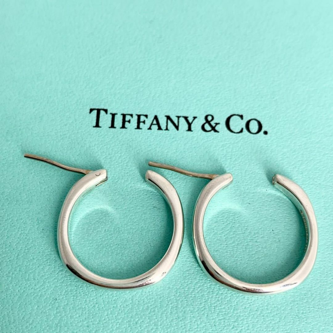 Tiffany & Co.(ティファニー)のティファニー 希少 クッション スクエア フープ ピアス ヴィンテージ ds14 レディースのアクセサリー(ピアス)の商品写真