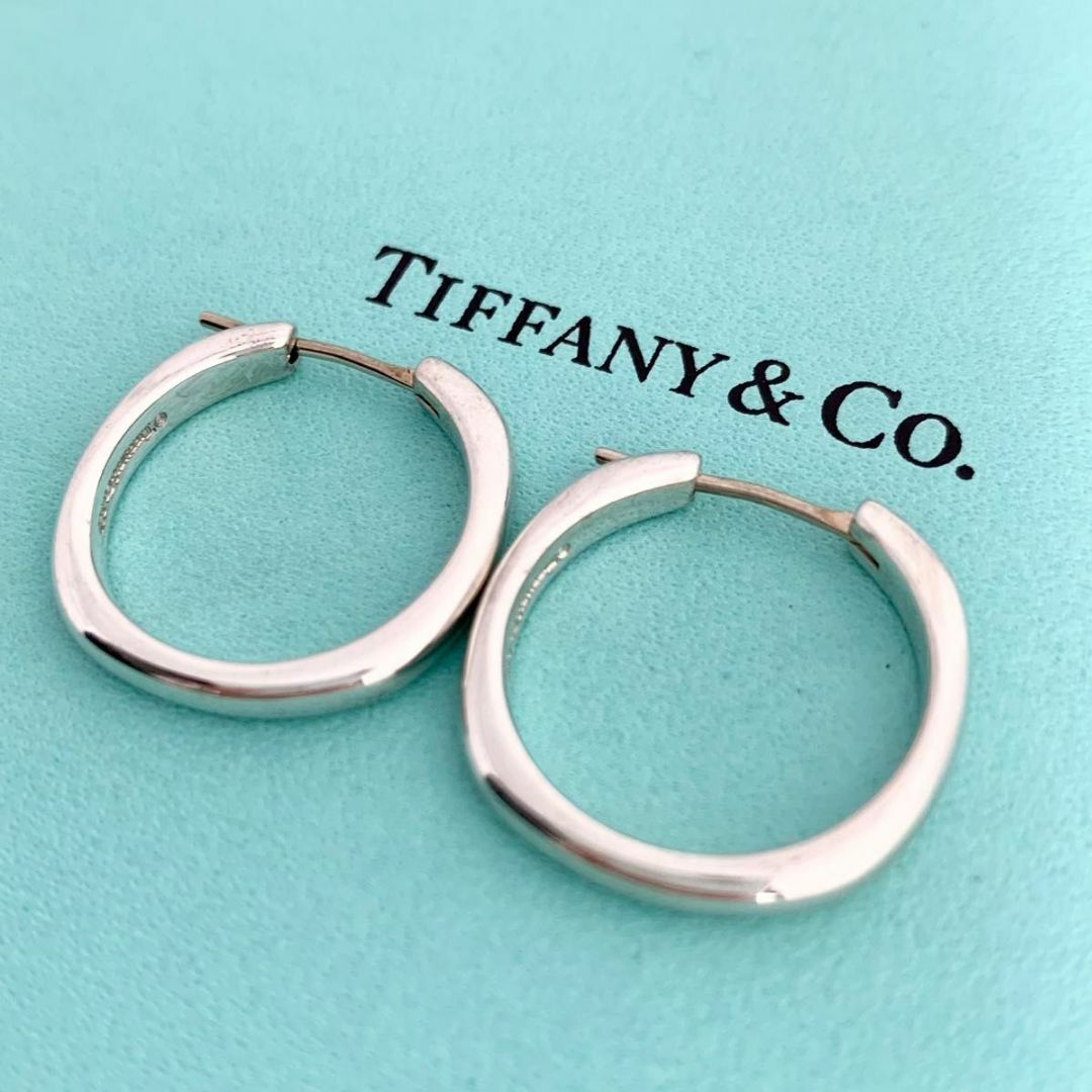 Tiffany & Co.(ティファニー)のティファニー 希少 クッション スクエア フープ ピアス ヴィンテージ ds14 レディースのアクセサリー(ピアス)の商品写真