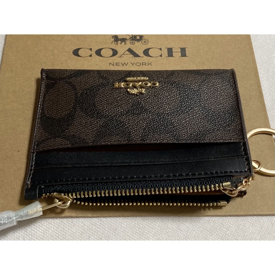 COACH(コーチ)の新品　COACH コーチ　コインケース　パスケース　シグネチャー メンズのファッション小物(コインケース/小銭入れ)の商品写真