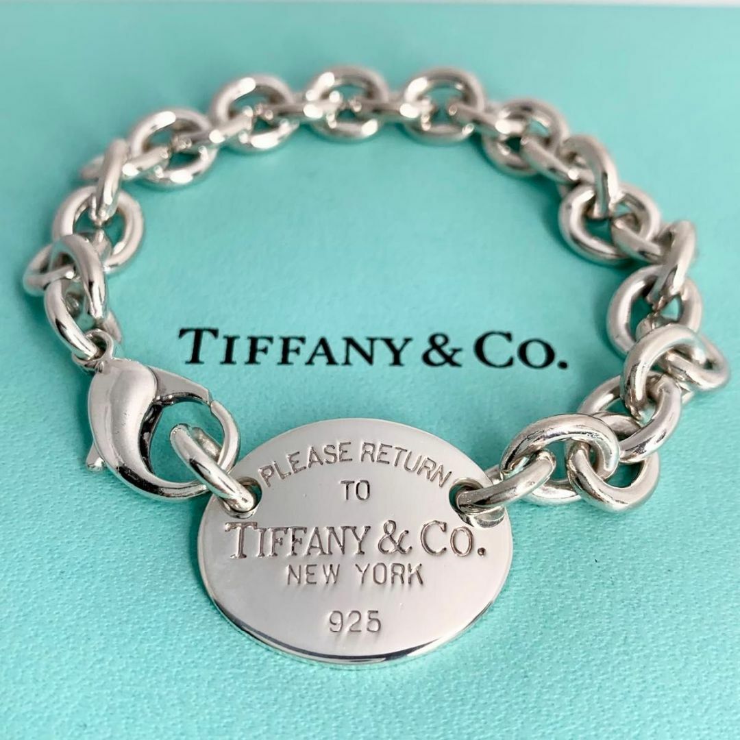Tiffany & Co.(ティファニー)のティファニー 新品磨き リターントゥ オーバルタグ ブレスレット 美品 x23 レディースのアクセサリー(ブレスレット/バングル)の商品写真