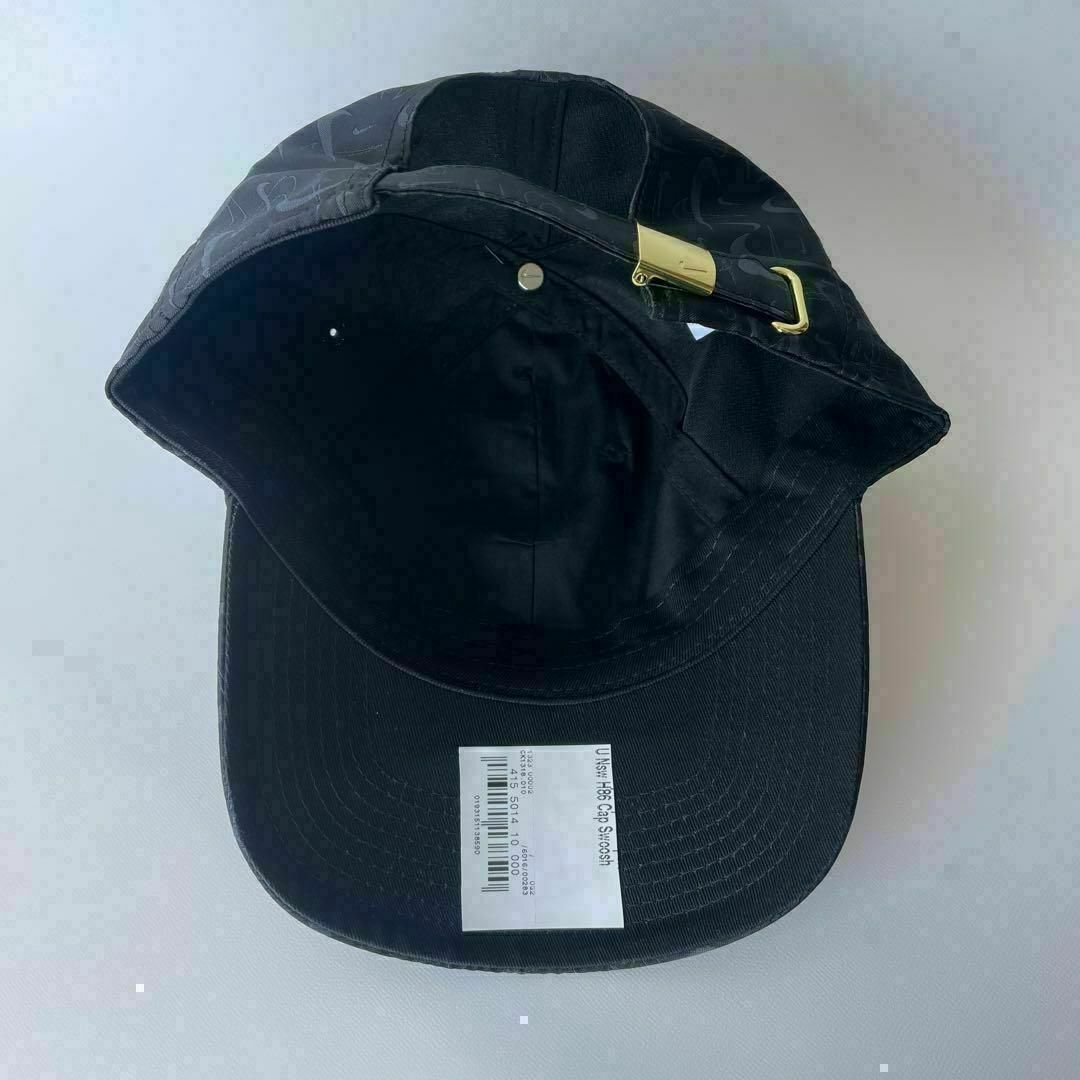 NIKE(ナイキ)のNIKE ナイキ キャップ メタル 黒金 総柄 帽子 メンズ レディース 希少 メンズの帽子(キャップ)の商品写真