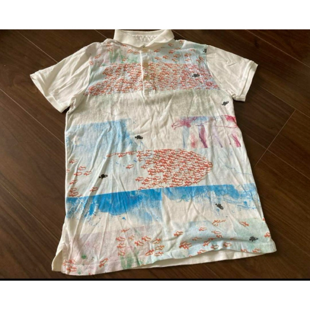 Design Tshirts Store graniph(グラニフ)のgraniph  スイミー　ポロシャツ　半袖　絵本　レオレオニ レディースのトップス(シャツ/ブラウス(半袖/袖なし))の商品写真