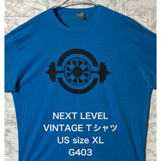 ヴィンテージ(VINTAGE)のUSA アメリカ古着 ビンテージCANVAS XLサイズ スカイブルーTシャツ(Tシャツ/カットソー(半袖/袖なし))