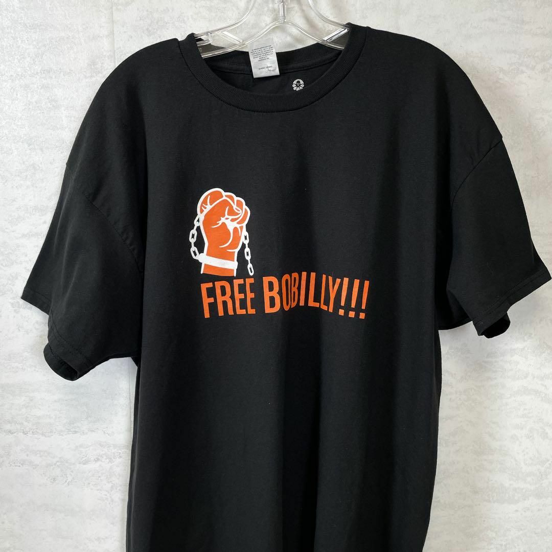 半袖Ｔシャツ　オーバーサイズＸＬ　黒ブラック　両面ロゴ　メンズ　古着 メンズのトップス(Tシャツ/カットソー(半袖/袖なし))の商品写真