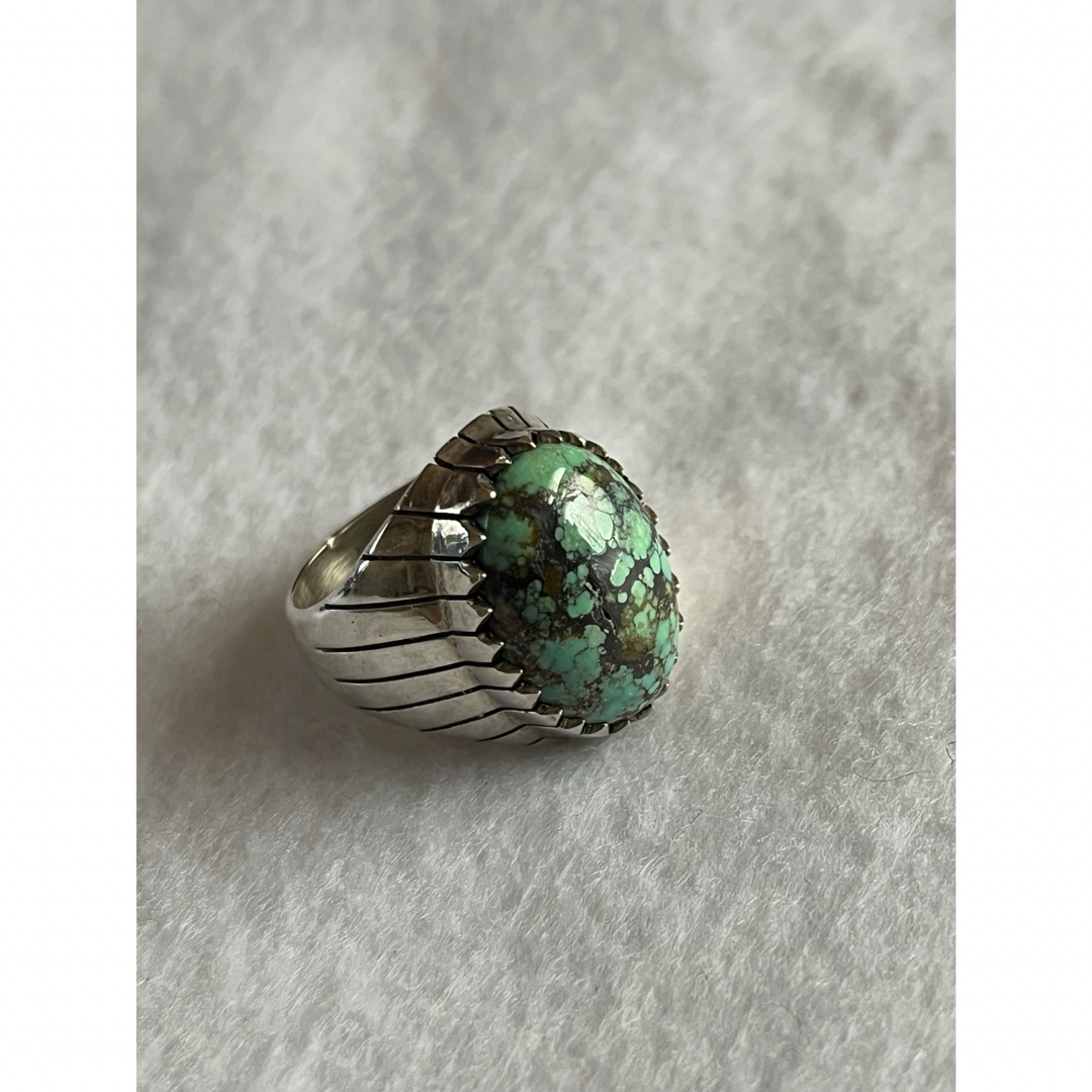 ターコイズ　リング　指輪　トルコ石　インディアンジュエリー　シルバーリング レディースのアクセサリー(リング(指輪))の商品写真