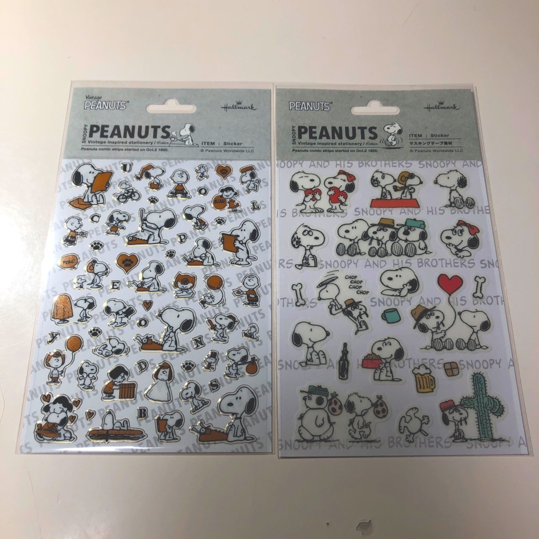 PEANUTS(ピーナッツ)のスヌーピー SNOOPY ステッカー 6枚セット エンタメ/ホビーのおもちゃ/ぬいぐるみ(キャラクターグッズ)の商品写真