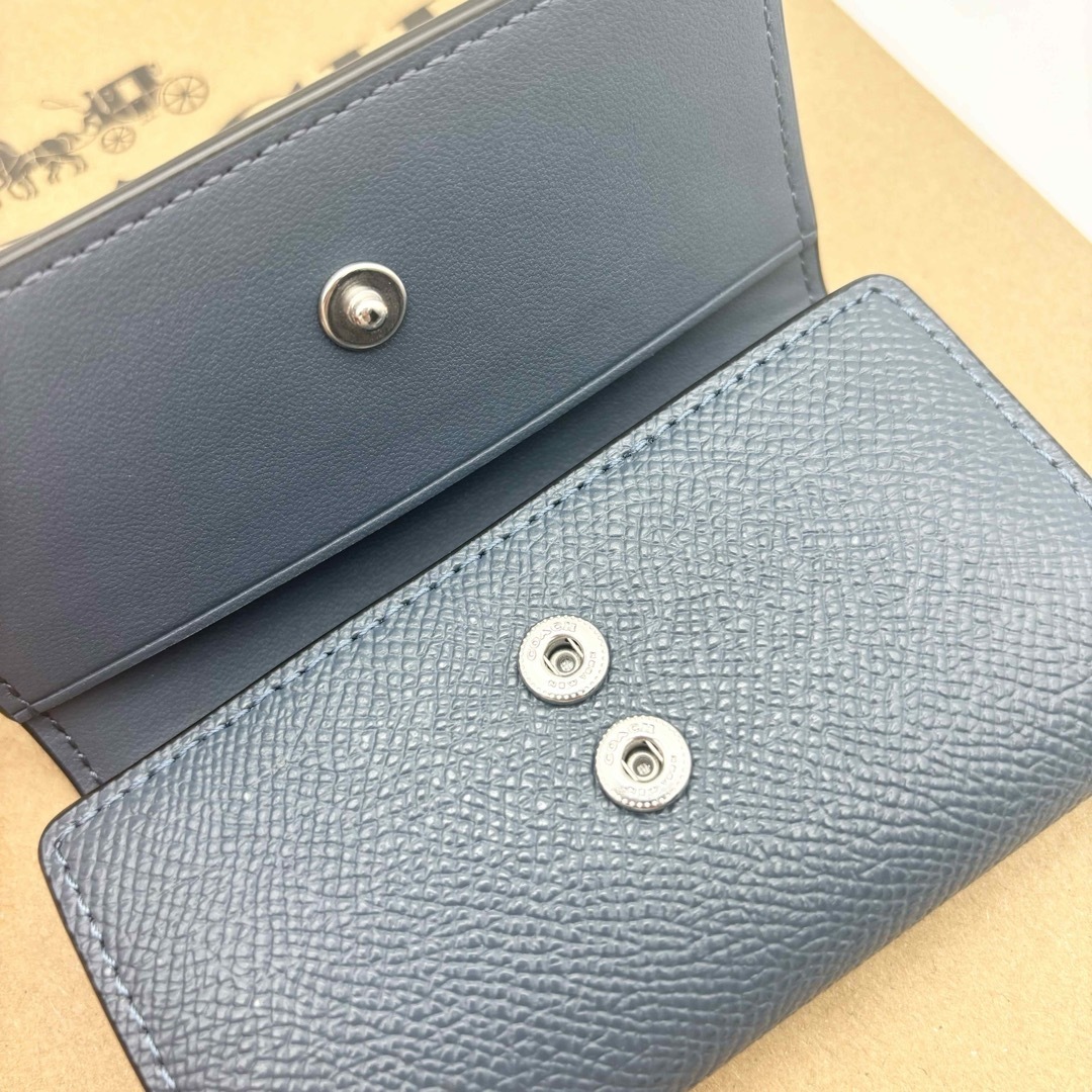 COACH(コーチ)の【COACH☆新品】6 リング キー ケース！クロスグレイン レザー！デニム！ レディースのファッション小物(キーケース)の商品写真