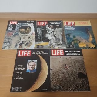 LIFE アメリカ　60年代　ヴィンテージ雑誌　アポロ１１号総集編　他5冊セット(ニュース/総合)