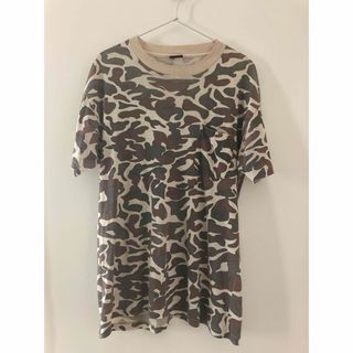 60's ビンテージ　軍物　アメリカ古着　CAMO 迷彩柄　Tシャツ(Tシャツ/カットソー(半袖/袖なし))