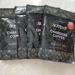 【新品】 カロリセッタ×チャコールコーヒー ダイエット  100g×4袋(ダイエット食品)