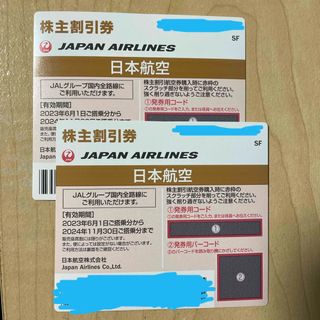 ジャル(ニホンコウクウ)(JAL(日本航空))のJAL株主優待券　2枚(その他)