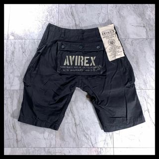 アヴィレックス(AVIREX)のAVIREX M-44 モンキーパンツ カーゴパンツ 膝下 カーゴショーツ 黒(ワークパンツ/カーゴパンツ)