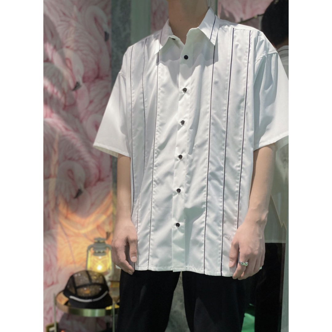 MILKBOY(ミルクボーイ)のMILKBOY ミルクボーイ　CORD SHIRTS 半袖　シャツ　ホワイト　 メンズのトップス(シャツ)の商品写真