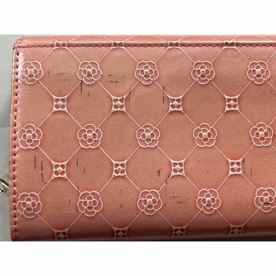 CLATHAS(クレイサス)の⑤新品 CLATHAS クレイサス フリージア フラップ長財布 ピンク 未使用 レディースのファッション小物(財布)の商品写真