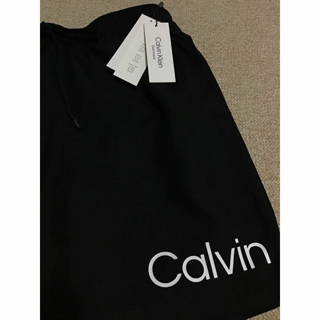 Calvin Klein(カルバンクライン)の新品　Calvin Klein メンズ 水着　ロゴ入り　スイム トランクス メンズの水着/浴衣(水着)の商品写真