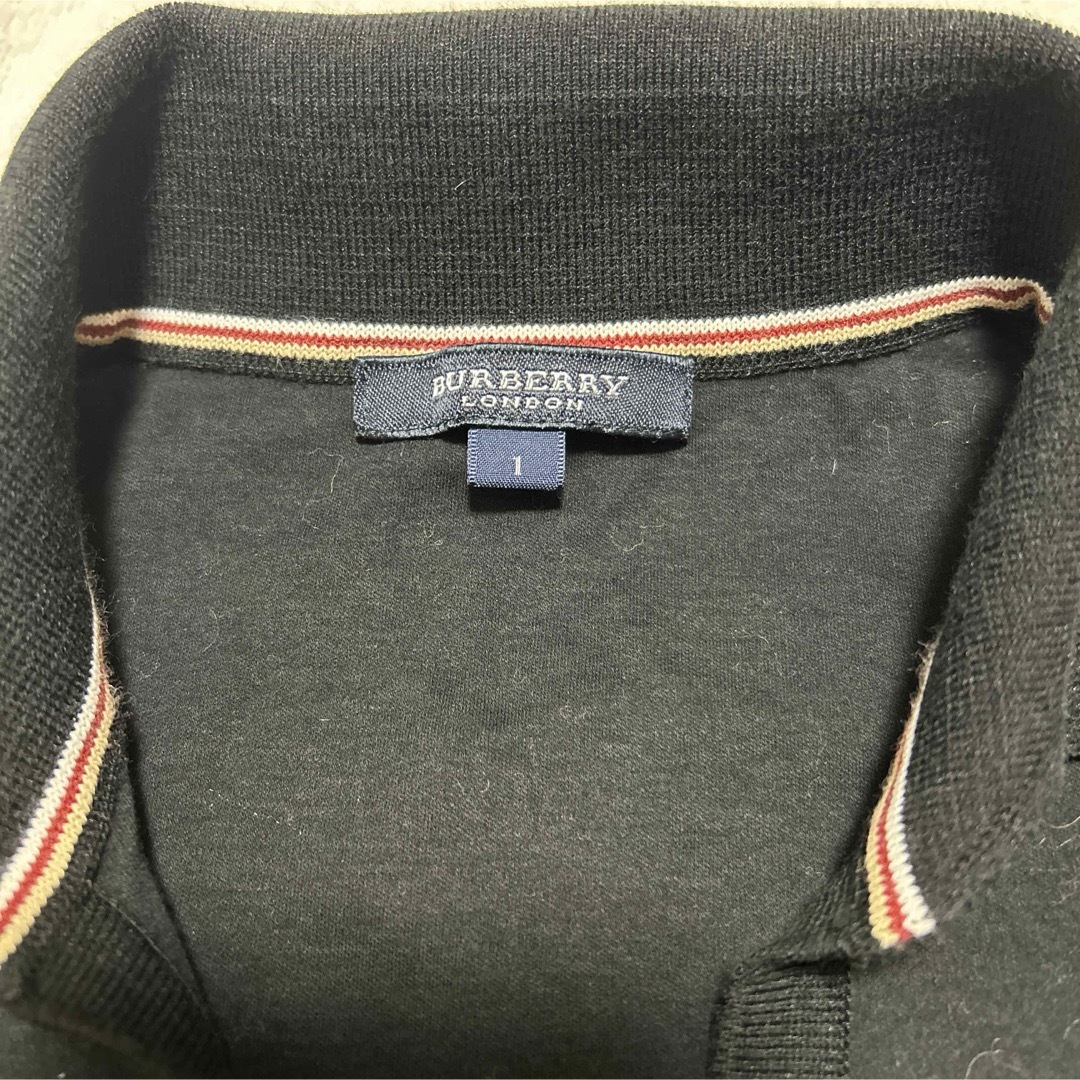 BURBERRY(バーバリー)のバーバリーロンドン　ポロシャツ　ブラック　Ｓ レディースのトップス(ポロシャツ)の商品写真