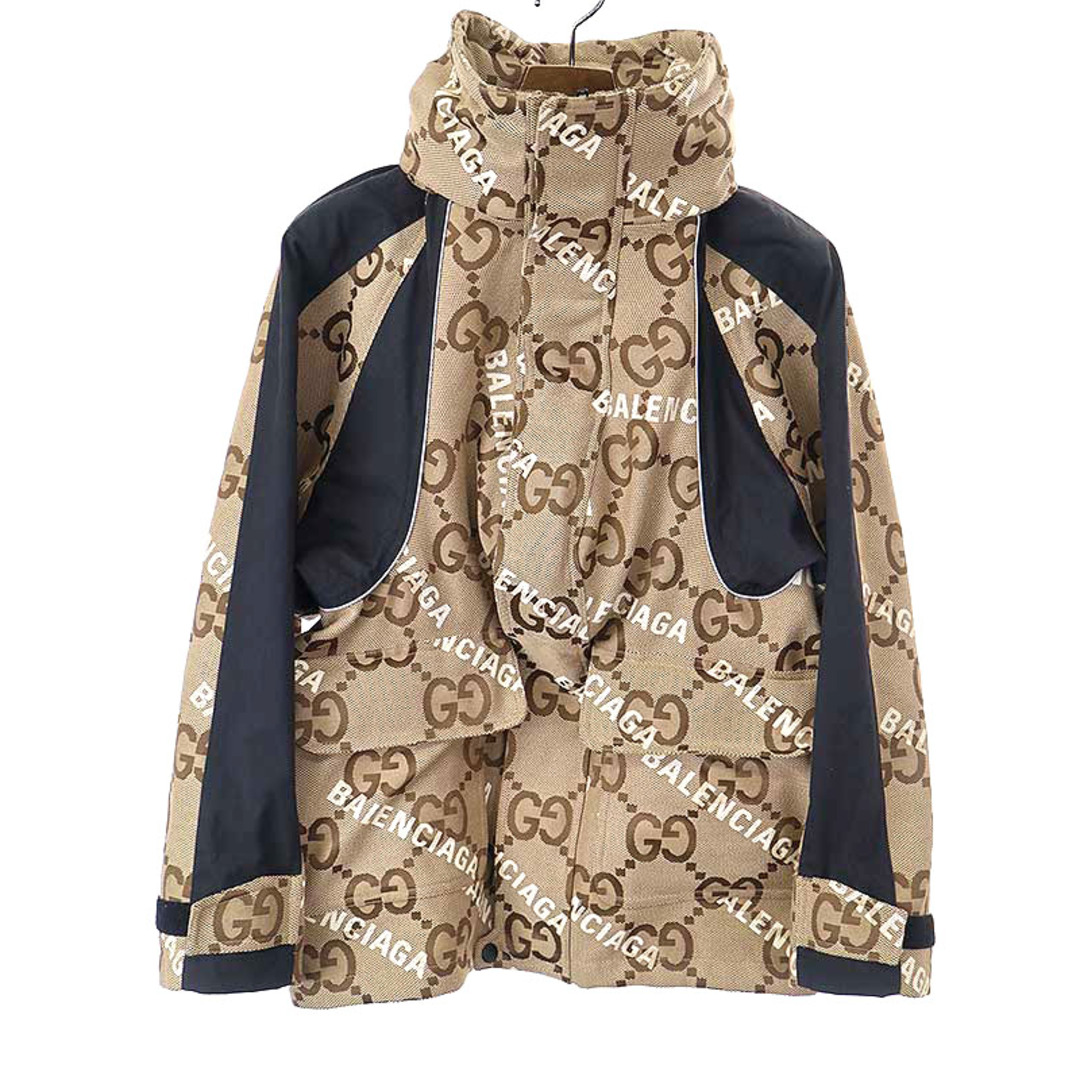 Gucci(グッチ)のGUCCI × BALENCIAGA グッチ×バレンシアガ 21AW The Hacker Project Jumbo GG Jacket ジャケット  ブラウン系 36 レディースのジャケット/アウター(その他)の商品写真