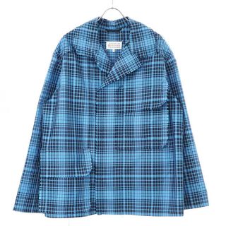 マルタンマルジェラ(Maison Martin Margiela)のMaison Margiela10 メゾン マルジェラ 20SS オーバーサイズチェックジャケット S50AM0441 S52662 ブルー 44(マウンテンパーカー)