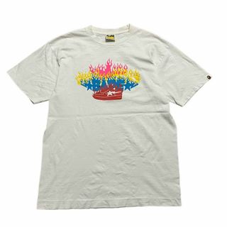 A BATHING APE Tシャツ ファイヤー BAPESTA  ベイプスタ