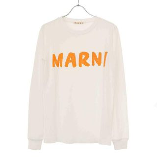 MARNI マルニ 23SS ロゴプリントロングスリーブカットソー THJE0294P1 USCS11 ホワイト 38