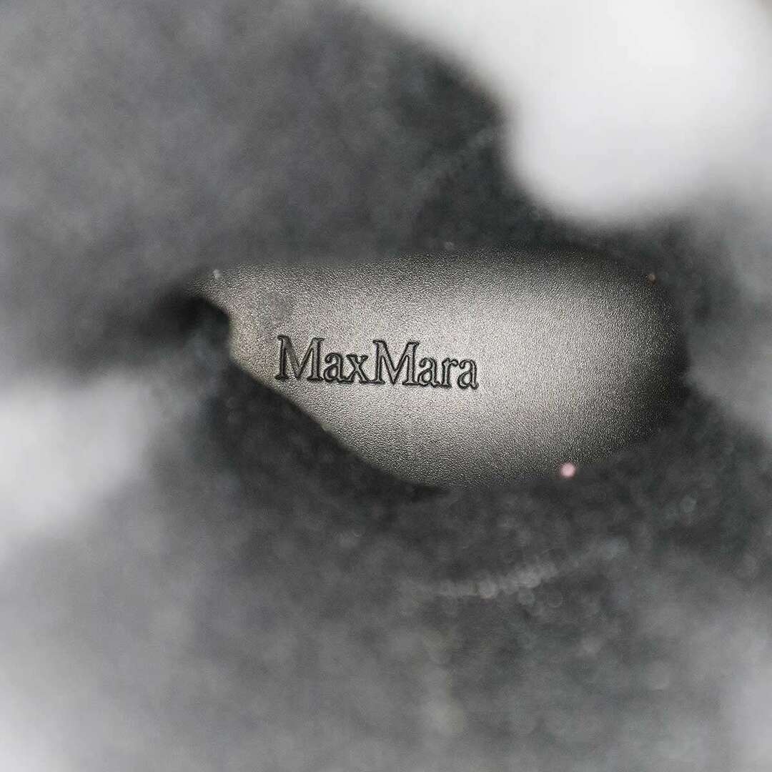 Max Mara(マックスマーラ)のMaxMara マックスマーラ ニットロング ニーハイブーツ  ブラック 36 1/2 レディースの靴/シューズ(ブーツ)の商品写真