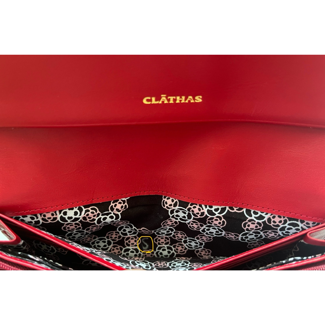 CLATHAS(クレイサス)の⑤新品 CLATHAS クレイサス  フラップ長財布 ピンク カメリア 未使用 レディースのファッション小物(財布)の商品写真