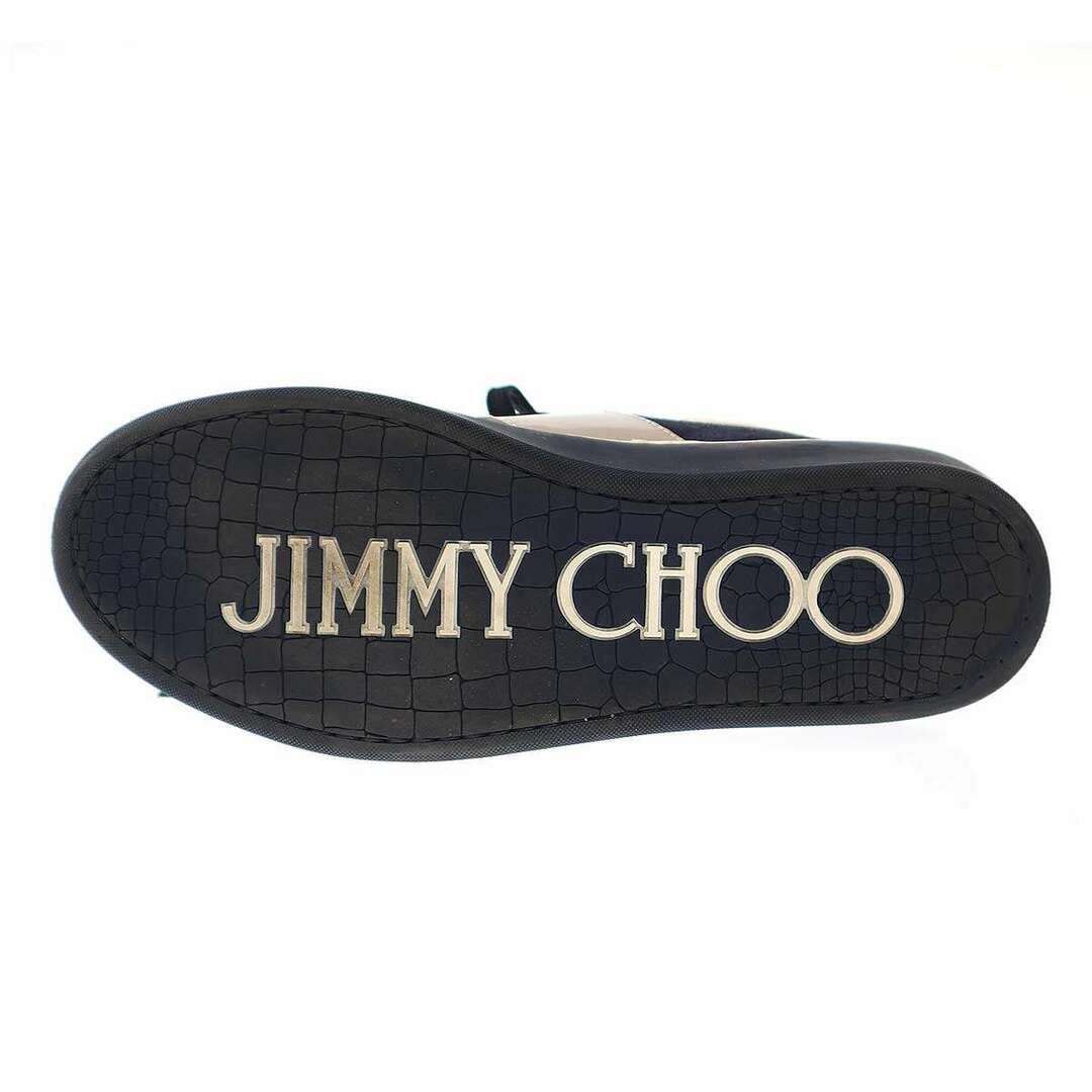 JIMMY CHOO(ジミーチュウ)のJIMMY CHOO ジミー チュウ BELGRAVI スエードパテントコンビスニーカー  グレー ネイビー 41 1/2 メンズの靴/シューズ(スニーカー)の商品写真