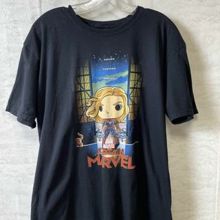 マーベル(MARVEL)のマーベル　POPシリーズ　半袖Ｔシャツ　黒ブラック　サイズＸＬ　メンズ古着(Tシャツ/カットソー(半袖/袖なし))