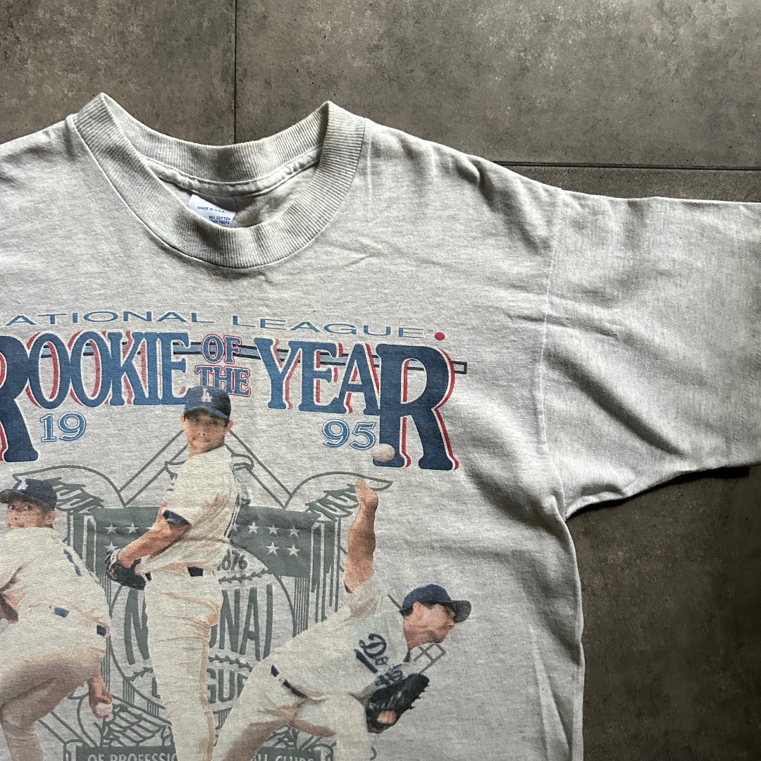 MLB(メジャーリーグベースボール)の90s salem 野茂tシャツ USA製 グレー M MLB メンズのトップス(Tシャツ/カットソー(半袖/袖なし))の商品写真
