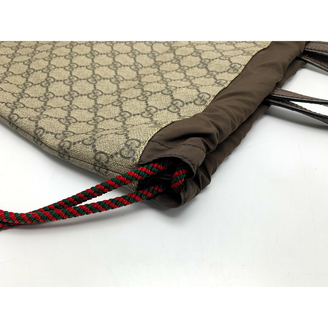 Gucci(グッチ)のGUCCI グッチ GGスプリーム ドローストリング タイガー 虎 バックパック リュック 473872 バック 鞄 カバン ブランド レディースのバッグ(リュック/バックパック)の商品写真