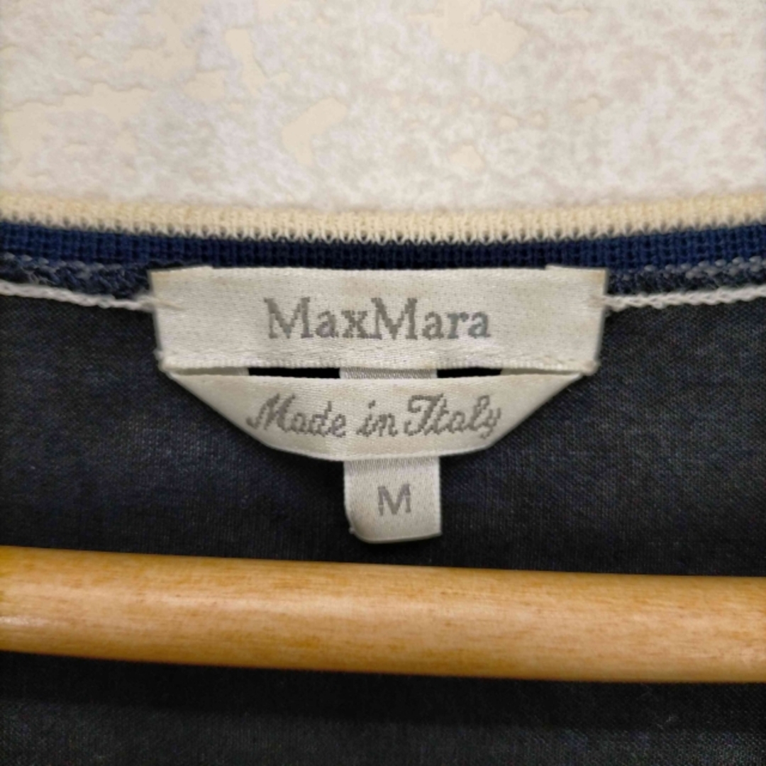 Max Mara(マックスマーラ)のMAXMARA(マックスマーラ) 銀タグ リブラインVネックトップス レディース レディースのトップス(その他)の商品写真