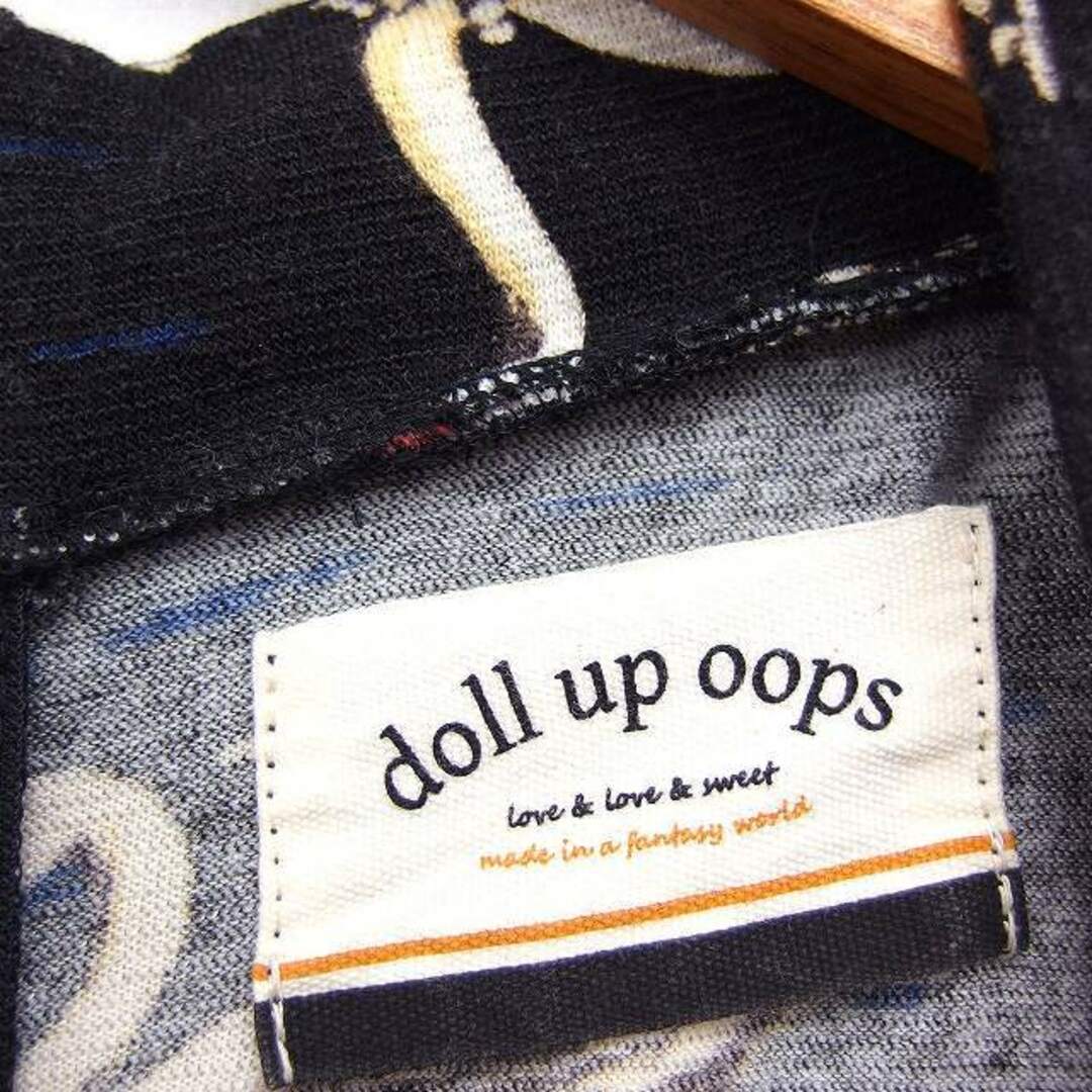 doll up oops(ドールアップウップス)のdoll up oops フレア ワンピース 半袖 ひざ丈 スワンプリント F  レディースのワンピース(ひざ丈ワンピース)の商品写真