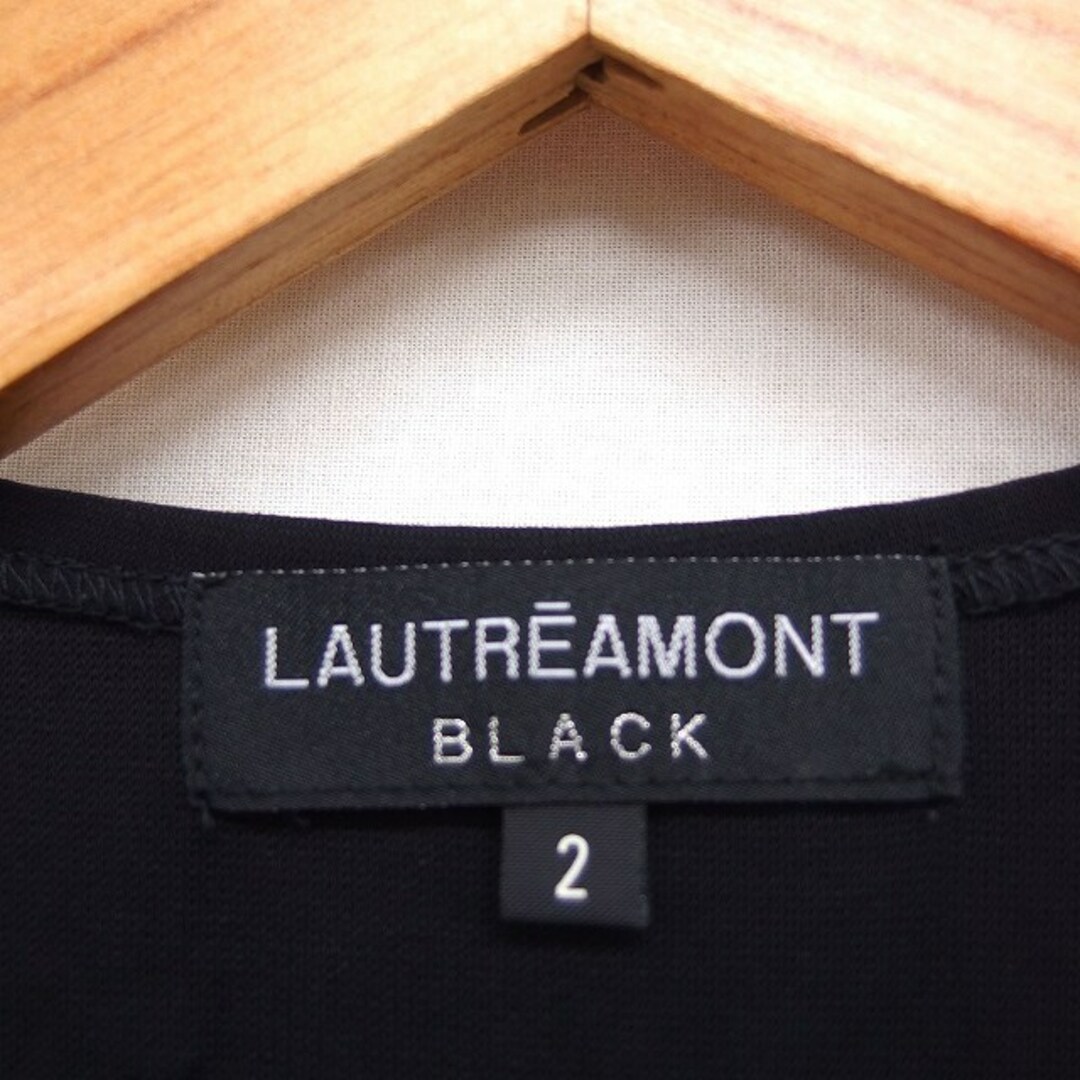 LAUTREAMONT(ロートレアモン)のロートレアモン LAUTREAMONT BLACK シフォン ブラウス ドレープ レディースのトップス(その他)の商品写真
