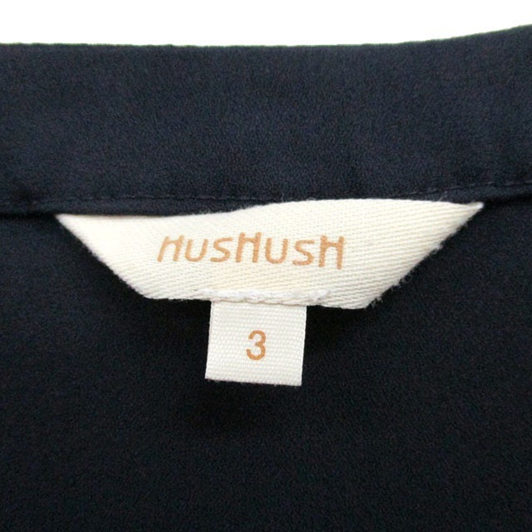 HusHush(ハッシュアッシュ)のハッシュアッシュ HusHusH ブラウス シャツ キーネック 七分袖 シンプル レディースのトップス(その他)の商品写真