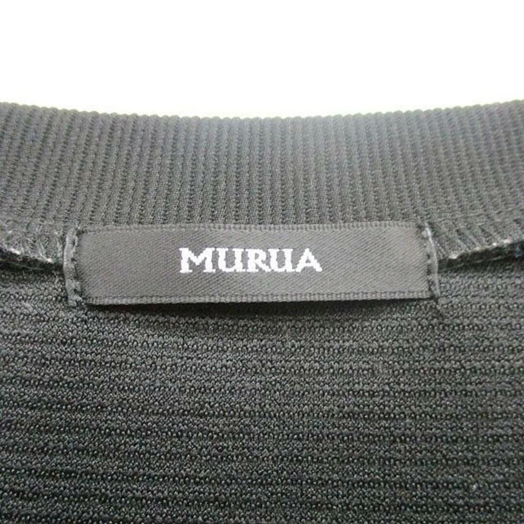 MURUA(ムルーア)のムルーア MURUA ワンピース ノースリーブ ロング シンプル F ブラック レディースのワンピース(ロングワンピース/マキシワンピース)の商品写真