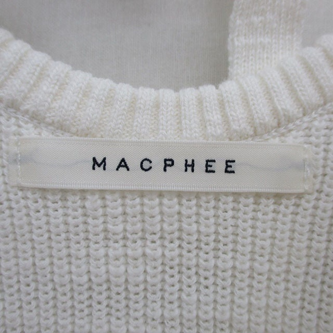 MACPHEE(マカフィー)のマカフィー MACPHEE トゥモローランド ニット ワンピース ノースリーブ レディースのワンピース(ミニワンピース)の商品写真