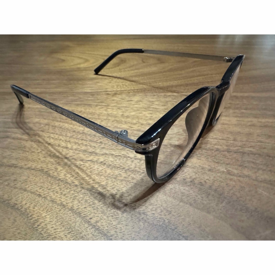 SM2(サマンサモスモス)のsm2 サマンサモスモス メガネ 眼鏡 丸めがね 伊達めがね ブラック 美品 レディースのファッション小物(サングラス/メガネ)の商品写真