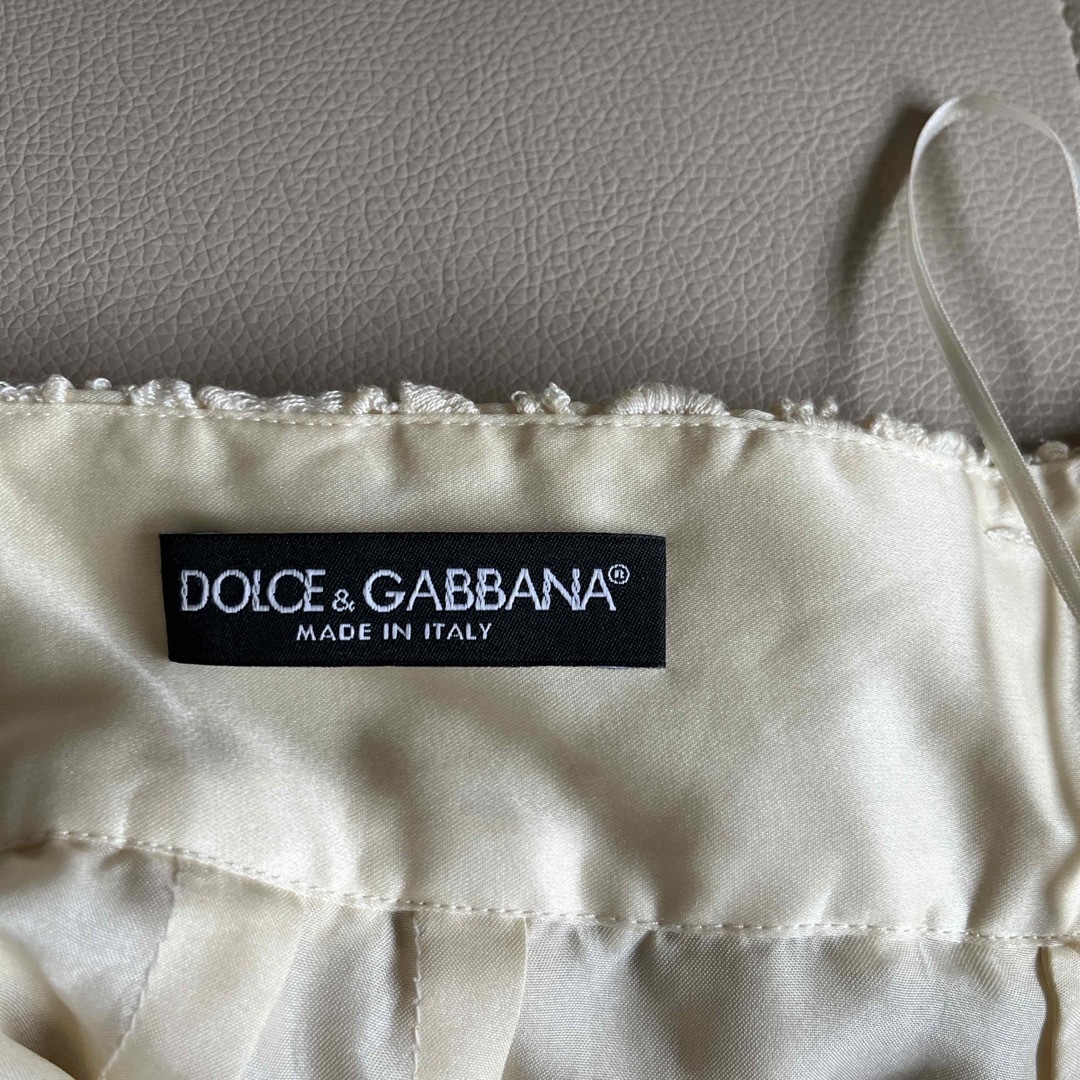 DOLCE&GABBANA(ドルチェアンドガッバーナ)のドルチェ&ガッバーナ　レーススカートsize40 レディースのスカート(ひざ丈スカート)の商品写真