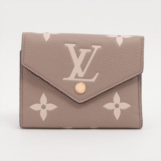 ルイヴィトン(LOUIS VUITTON)のヴィトン ポルトフォイユヴィクトリーヌ   グレー レディース コンパクト(財布)