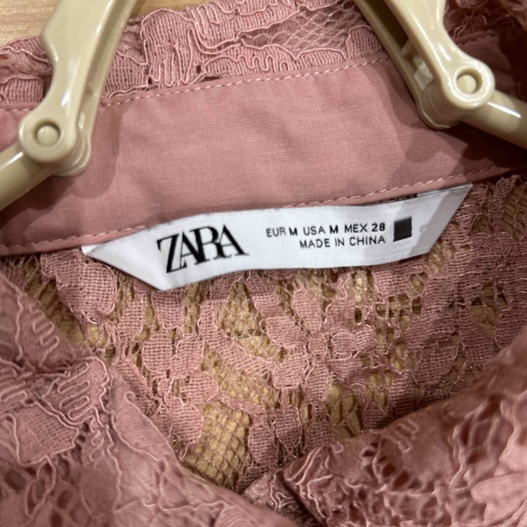 ZARA(ザラ)のザラ　レース　ブラウス レディースのトップス(シャツ/ブラウス(長袖/七分))の商品写真