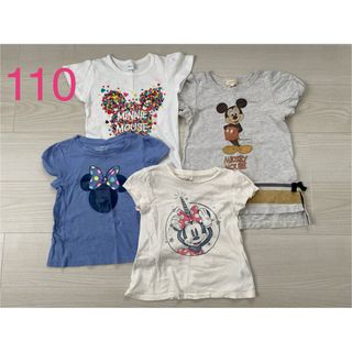 ディズニー(Disney)のディズニー　女の子　半袖　トップス　Tシャツ　110 ミッキー　ミニー(Tシャツ/カットソー)