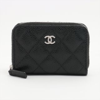 シャネル(CHANEL)のシャネル  キャビアスキン  ブラック レディース コインケース(コインケース)